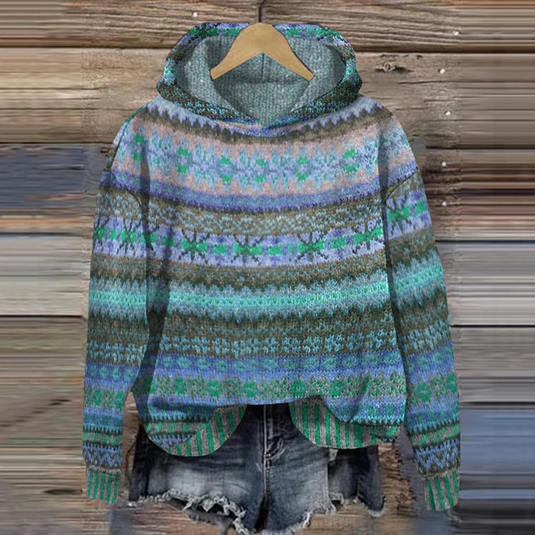 Nina - Retro Warm Hoodie voor Dames