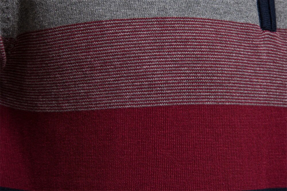 Aukusti - Gestreepte Zip-up Trui